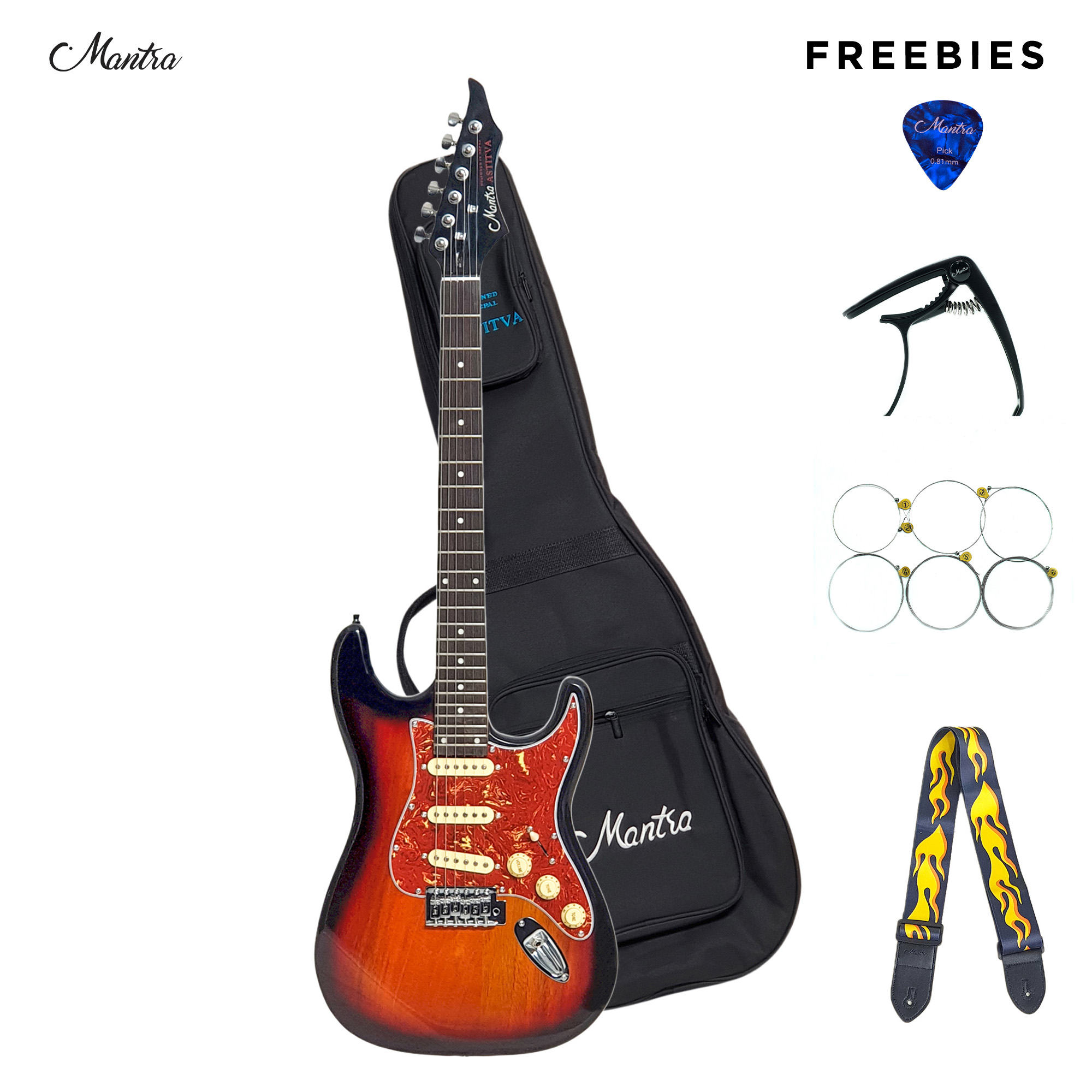 Mantra Electric GuitarAstitva (Sunburst) Mantra Guitar